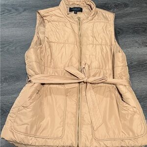 Marc New York Beige Quilted Vest